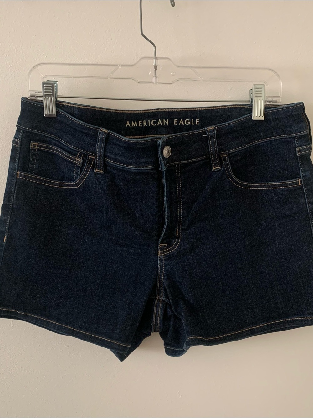 American Eagle Outfitters Dark Blue Denim Jean Shorts